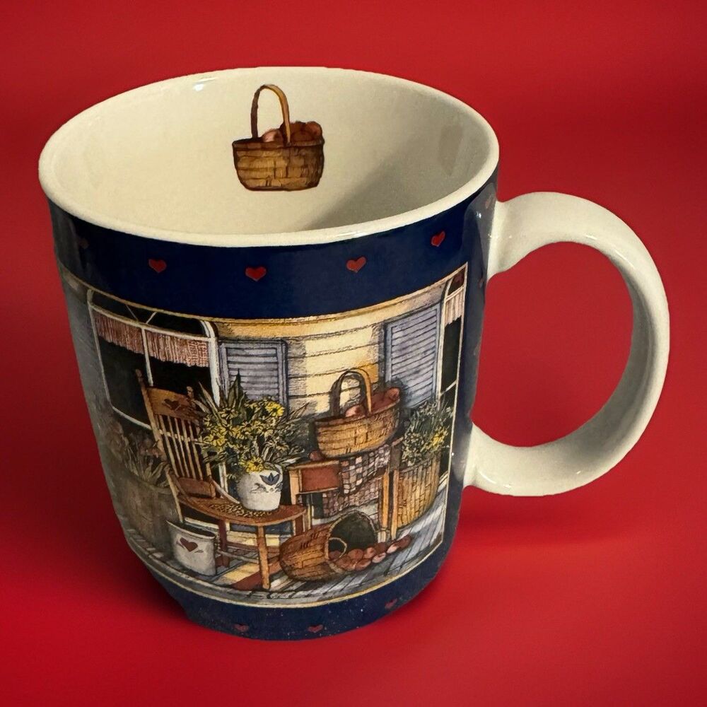 Lang and Wise "Flowers on the Porch" collector mug designed by Susan Winget.